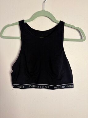 Victoria's Secret Black Racerback Crop Bralette
